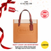 COACH Field Tote 22 In Colorblock With COACH Badge and Whipstitch