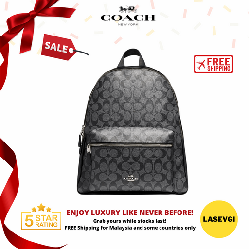 Coach charlie backpack in signature shop