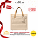 COACH Field Tote 22 With Colorblock Quilting And Coach Badge-B4/Ivory Multi