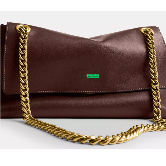 COACH Chelsea Shoulder Bag 30 with Chain Brass/Maple CDS61