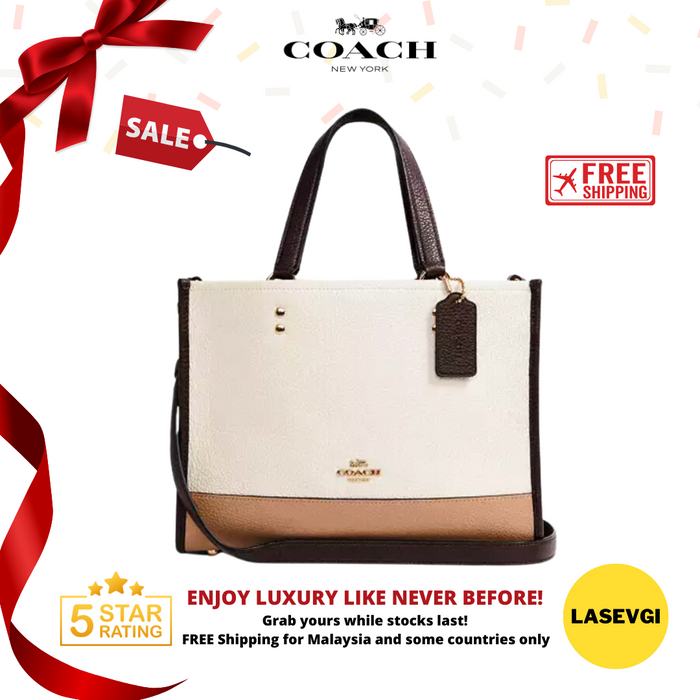 COACH Dempsey Carryall Colorblock in Signature Canvas C2182