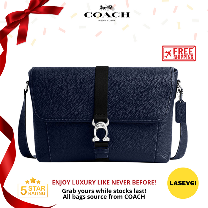 COACH Beck Messenger in Deep Blue CM379