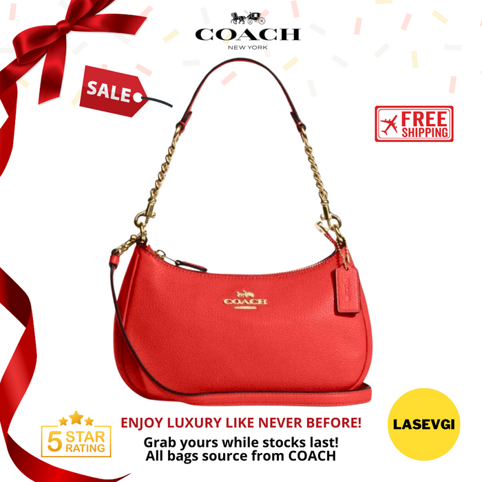 COACH Teri Shoulder Bag in Miami Red - CA209