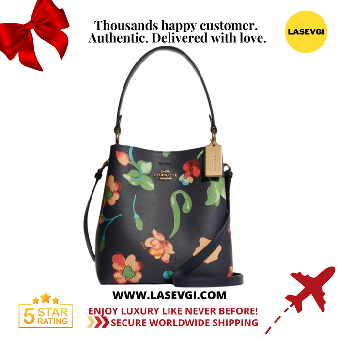 COACH Small Town Bucket Bag With Dreamy Land Floral Print