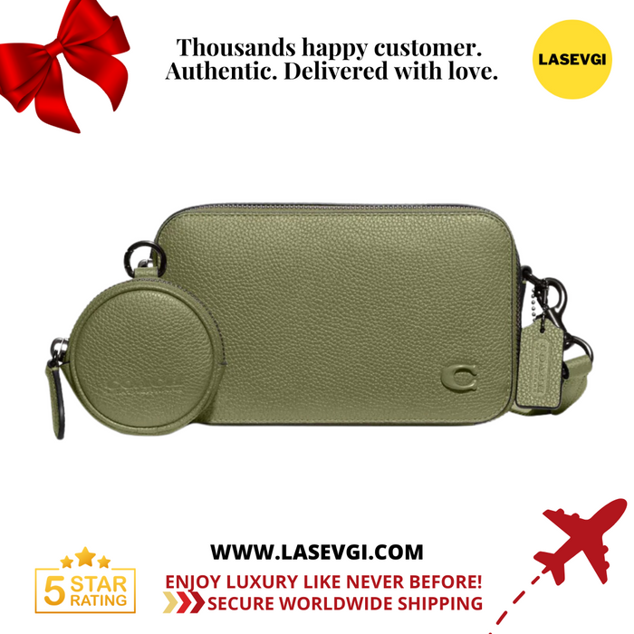 COACH Charter Slim Crossbody in Green Moss CC070