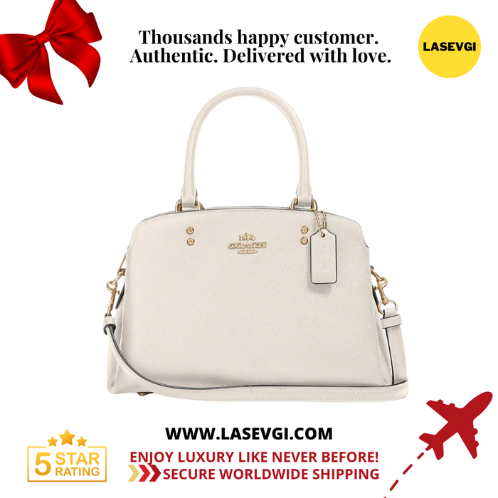 COACH Mini Lillie Carryall Bag in White/Chalk