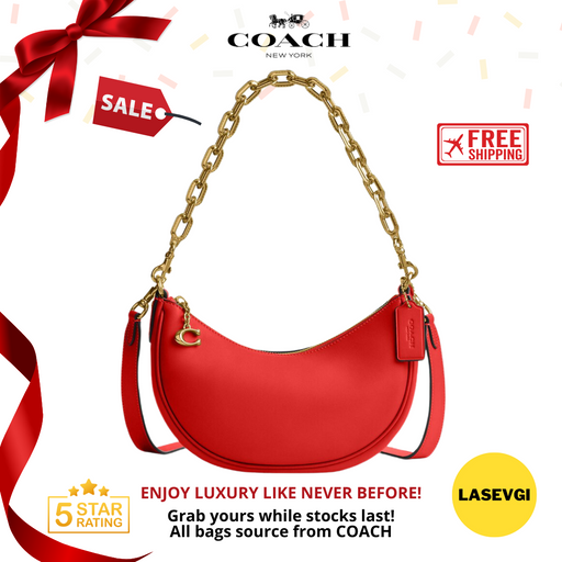 COACH Mira Shoulder Bag in Sport Red CM583