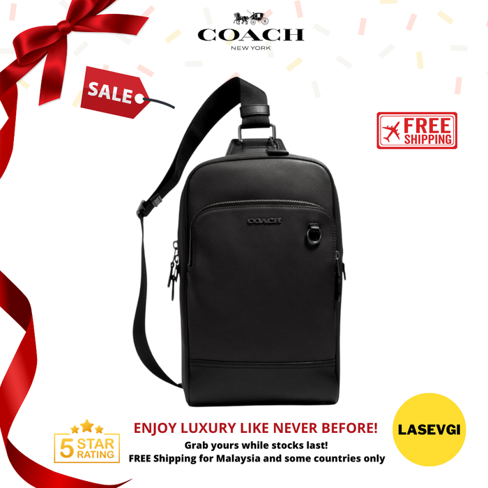 COACH Men Graham Backpack in Black 89934