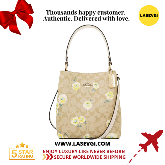 COACH Small Town Bucket Bag With Daisy Print