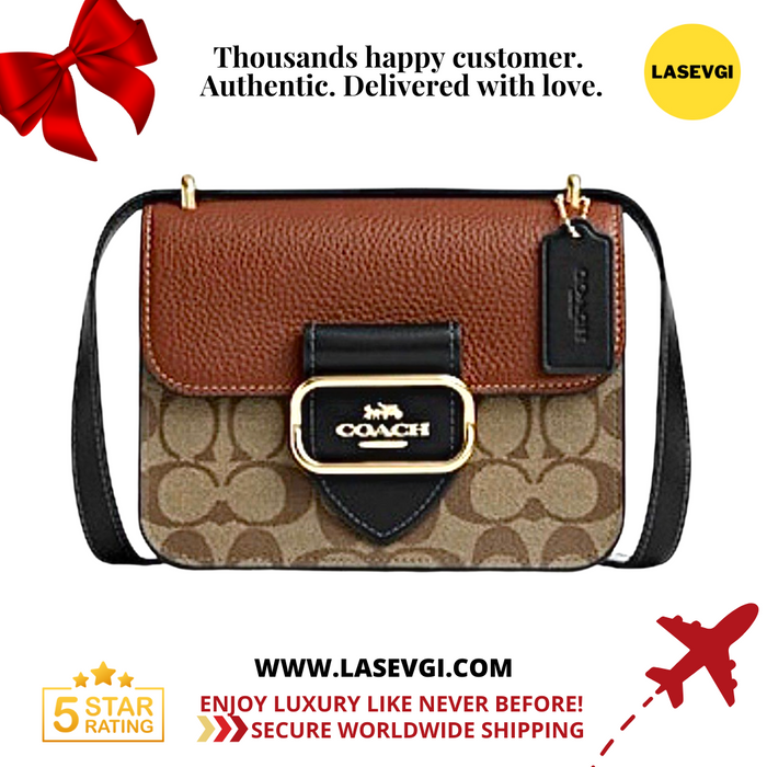 COACH Morgan Square Crossbody in COLORBLOCK Signature Canvas CL462