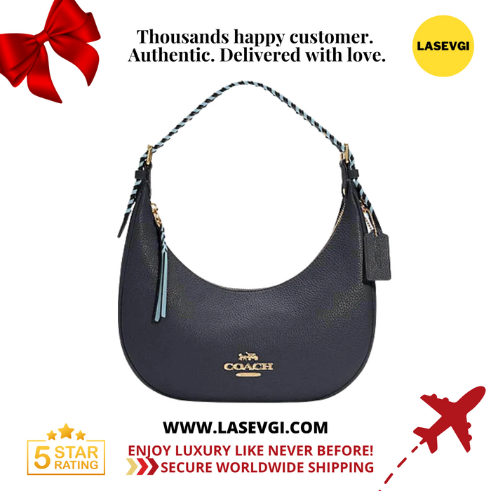 COACH Bailey Hobo With Whipstitch Navy C4108