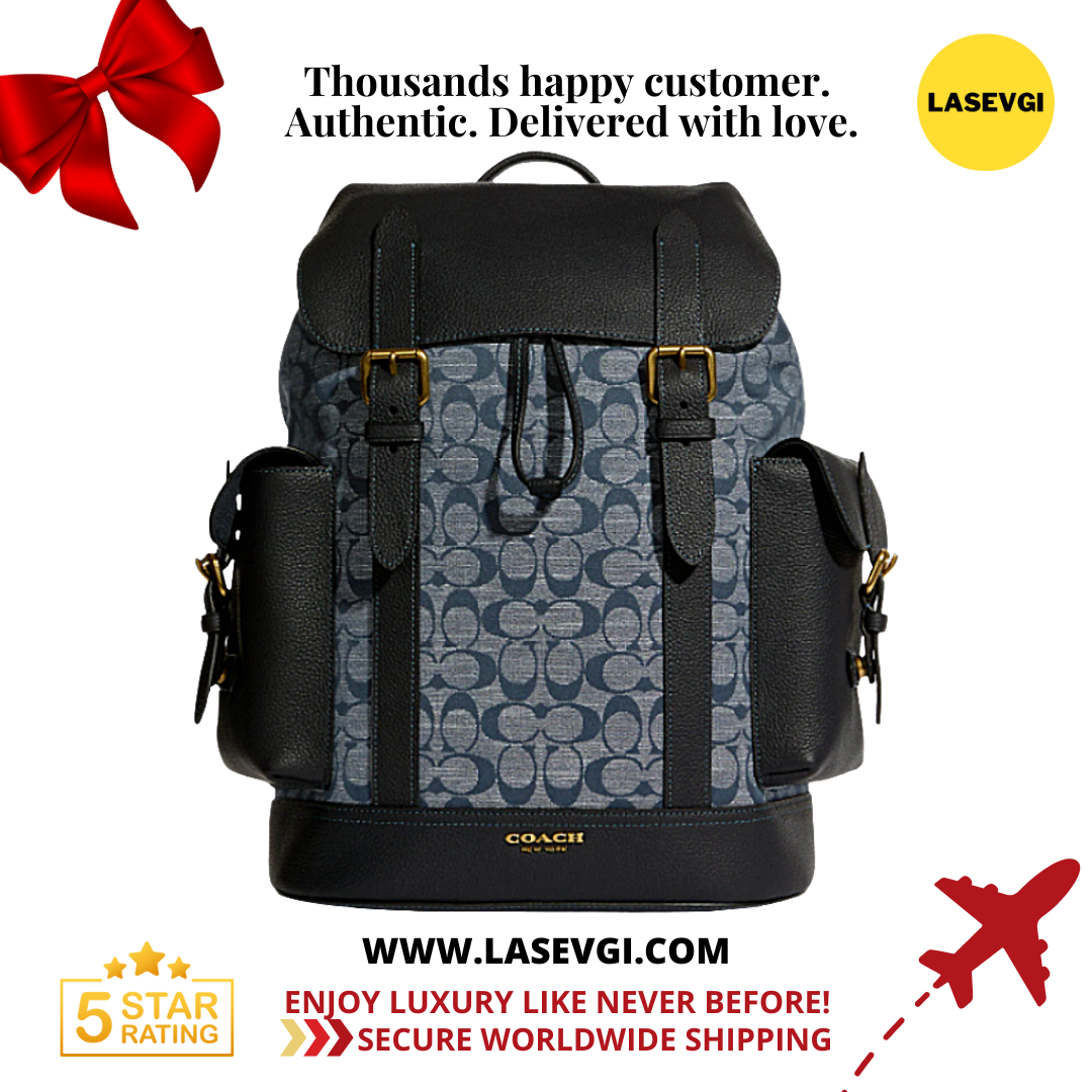 COACH Hudson Backpack in Signature Chambray Denim C8183