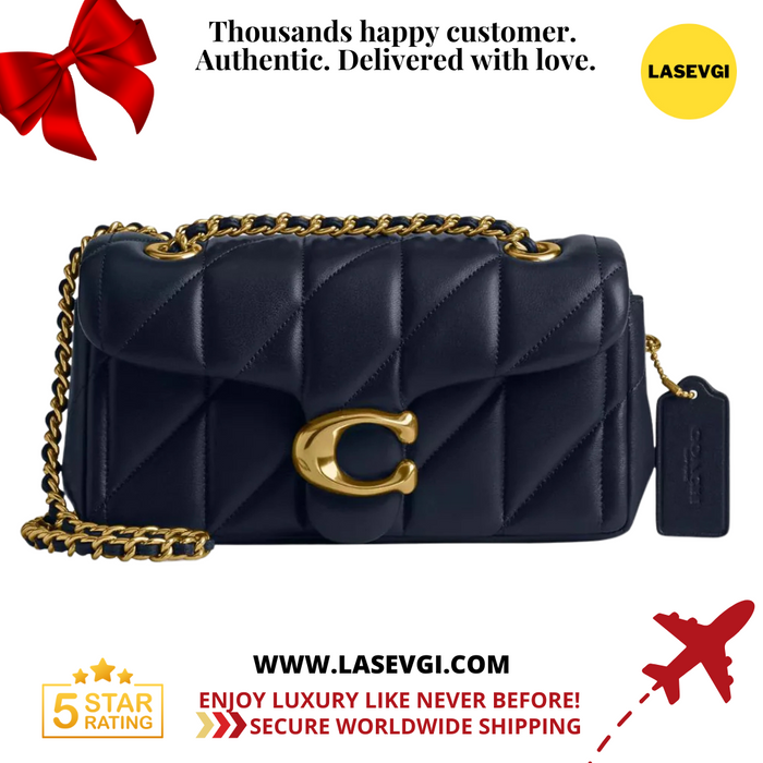 COACH Tabby shoulder bag in quilting 20 Navy Blue