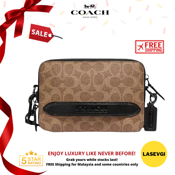 COACH Charter Crossbody in Signature Canvas brown C2610