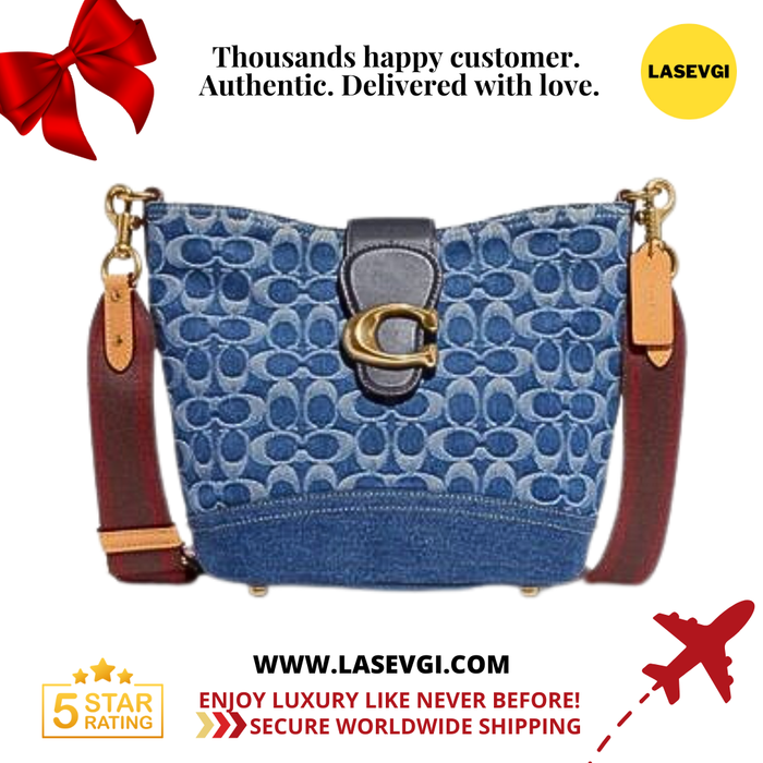 COACH Tali Bucket Bag in Signature Denim