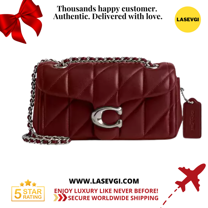 COACH Tabby shoulder bag in quilting 20 Dark Ruby