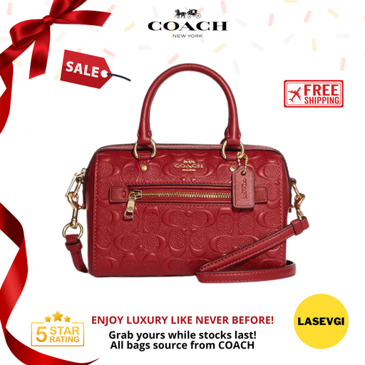 COACH Mini Rowan in Red - CC944