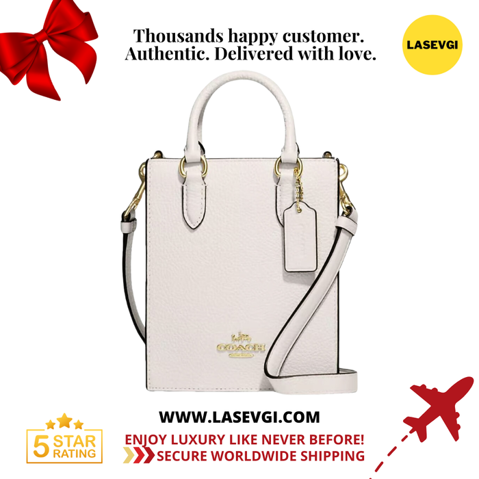 COACH North South Mini Tote in Chalk CJ500