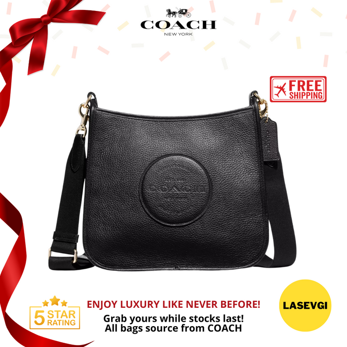 COACH Dempsey File Bag in Black CA290