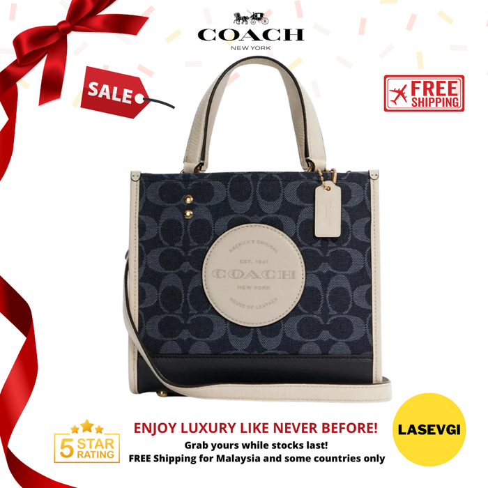 COACH Dempsey Tote 22 In Signature Jacquard With Coach Patch