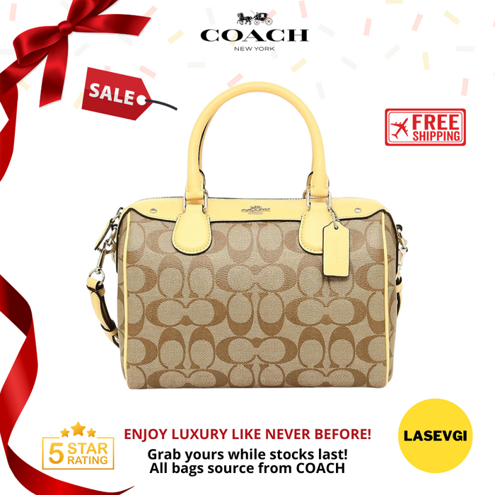 COACH Ivie Bennett Mini in Signature Canvas Yellow Multi 58312