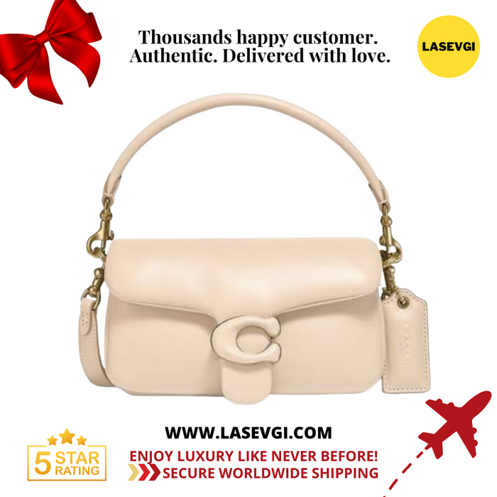 COACH Pillow Tabby Shoulder Bag 18 Ivory