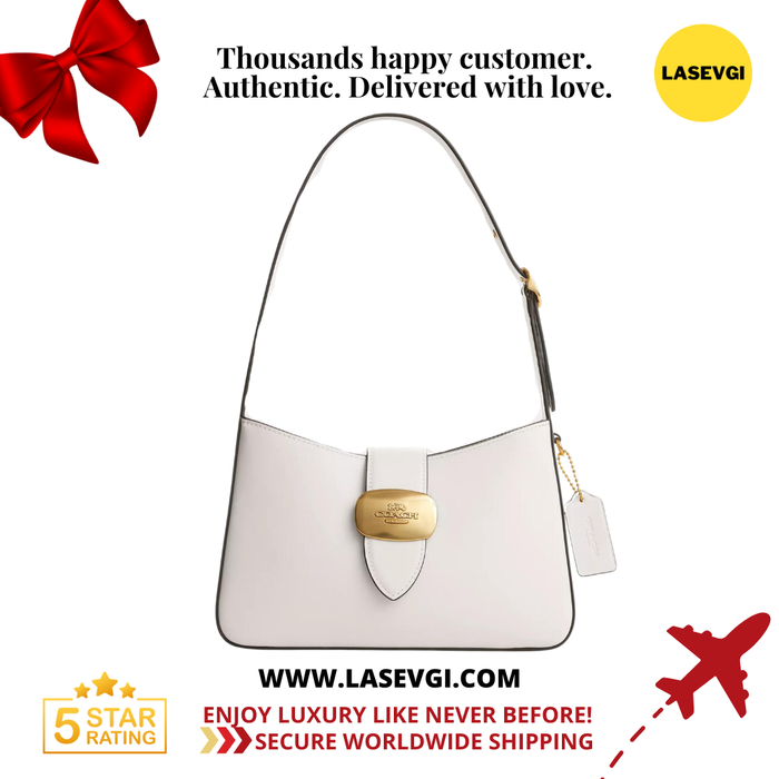 COACH Eliza Shoulder Bag in Chalk/White CR533
