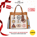 COACH Field Tote 22 With Patches/B4/Chalk Multi