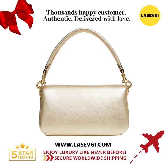 COACH Pillow Tabby Shoulder Bag 18 Metallic Gold