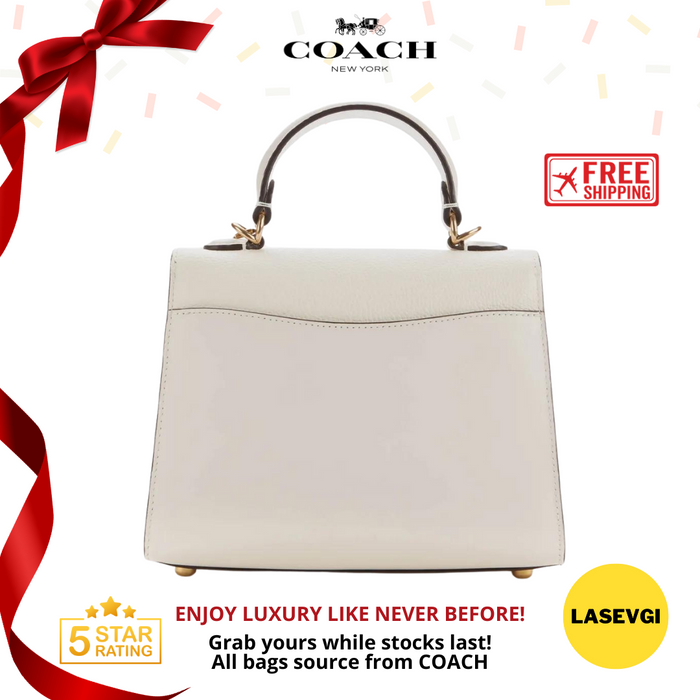 COACH Tabby Top Handle 20 in Chalk 636