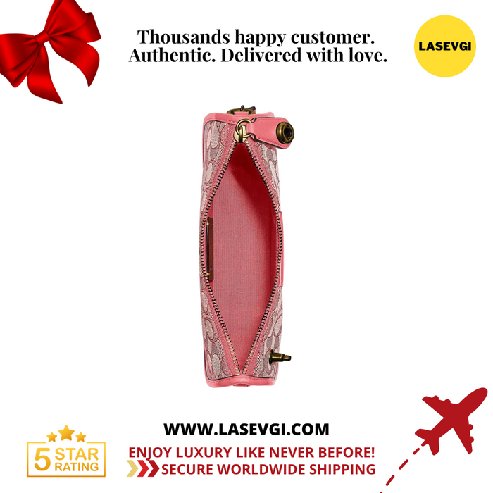 COACH Signature Swinger Shoulder bag leather Rose