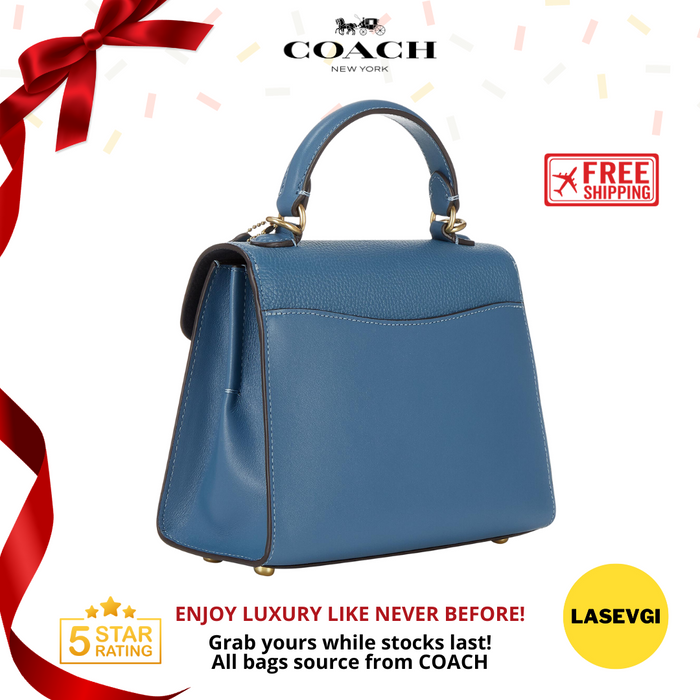 COACH Tabby Top Handle 20 in Blue 636