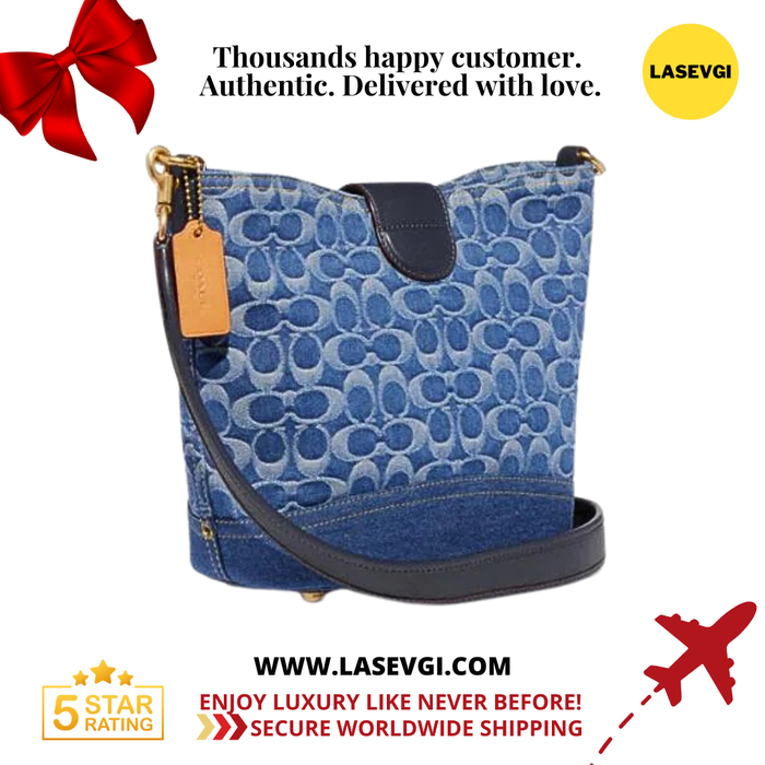 COACH Tali Bucket Bag in Signature Denim