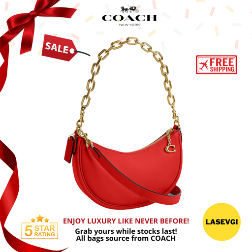 COACH Mira Shoulder Bag in Sport Red CM583