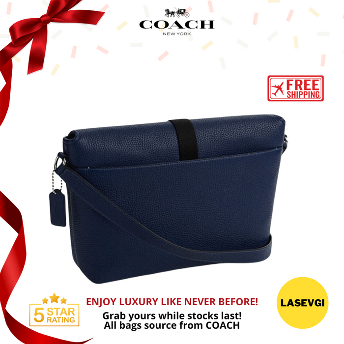 COACH Beck Messenger in Deep Blue CM379