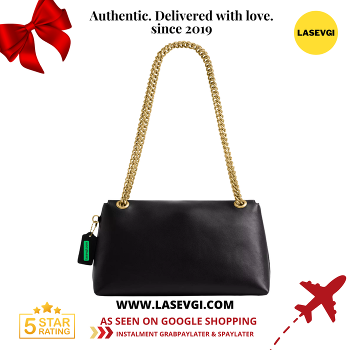 COACH Chelsea Shoulder Bag 30 with Chain Black CDS61
