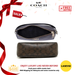 Coach Top Handle Pouch in Signature Canvas brown black F36674