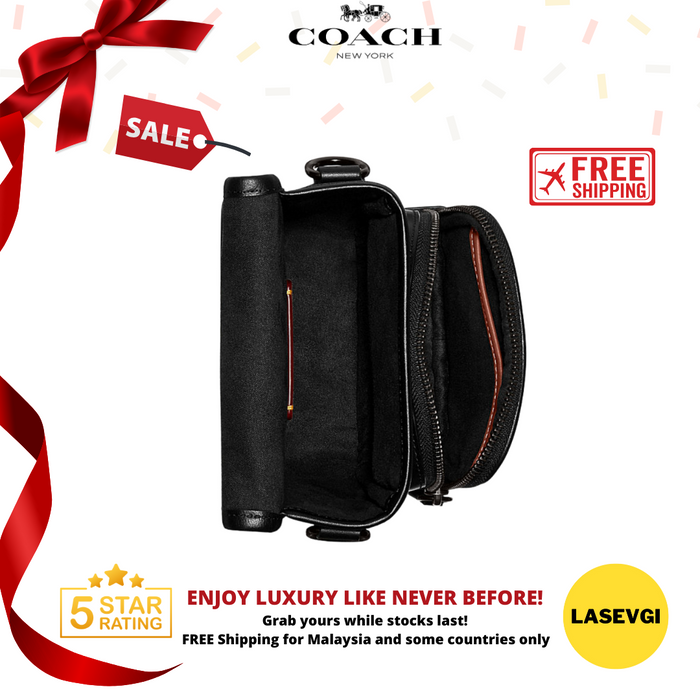 COACH Lee Crossbody in Signature Canvas Black CH710