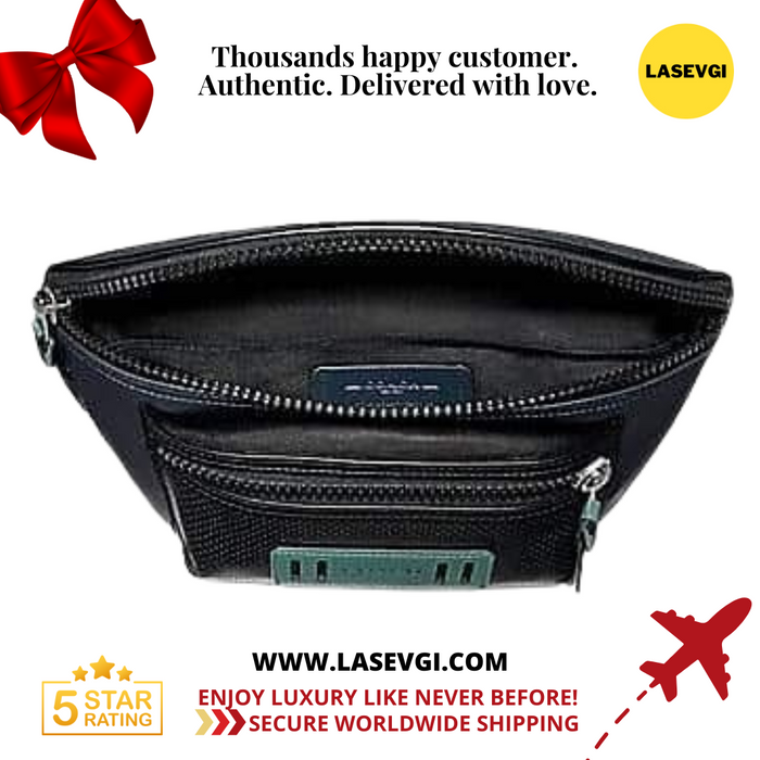 COACH Terrain Belt Bag-Midnight Navy/Black