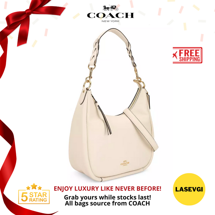 COACH Jules Hobo in White - C9190-www.lasevgi.com