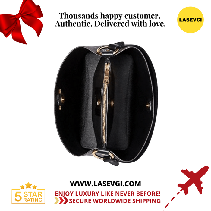 Coach Town Bucket Bag Signature Brown Black