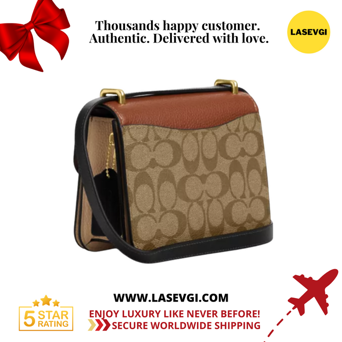 COACH Morgan Square Crossbody in COLORBLOCK Signature Canvas CL462
