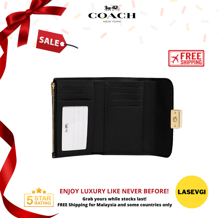 COACH Medium Grace Wallet in Black CC059