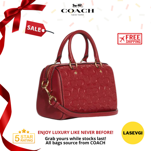 COACH Mini Rowan in Red - CC944