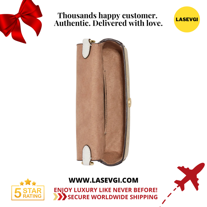 COACH Mini Josie Top Handle Crossbody in Blocked Signature Canvas CC340 - White