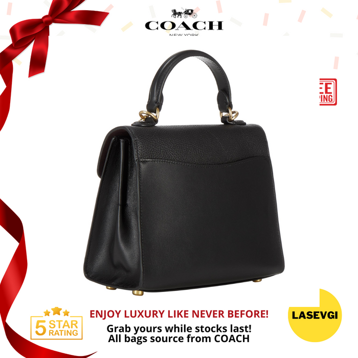 COACH Tabby Top Handle 20 in Black 636