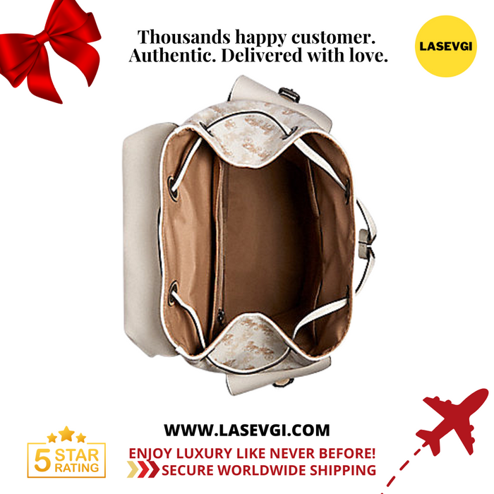 coach backpack with horse and carriage print COACH Hudson Backpack With Horse And Carriage Print-Chalk/White — www.lasevgi.com