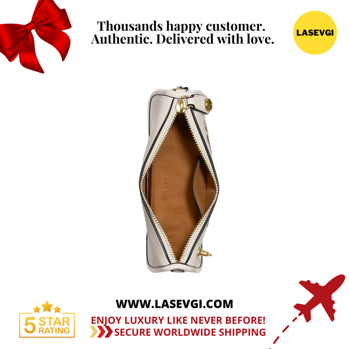 COACH Swinger 20 Bag-Garden Embroidery In Brass/Chalk