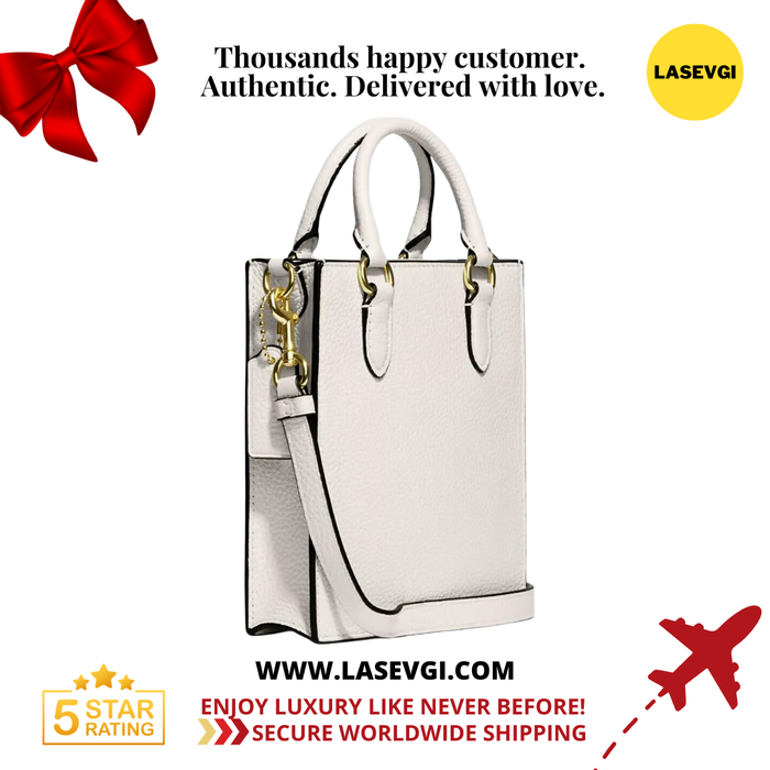 COACH North South Mini Tote in Chalk CJ500