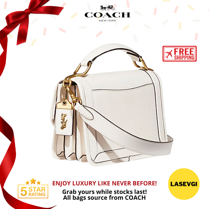 COACH Hero Shoulder Bag in Chalk C8449